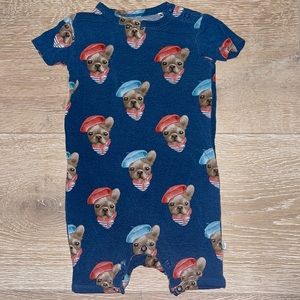 Posh Peanut Frenchie Short Sleeve Romper 9-12 Months